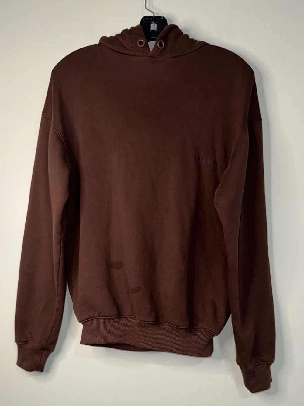House of CB Men's Brown Crewneck Hoodie Pullover
